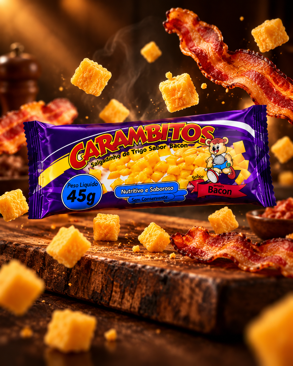 Pastelzinho Bacon